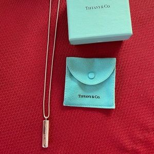 Tiffany and Co. 1837 Bar Pendant necklace
